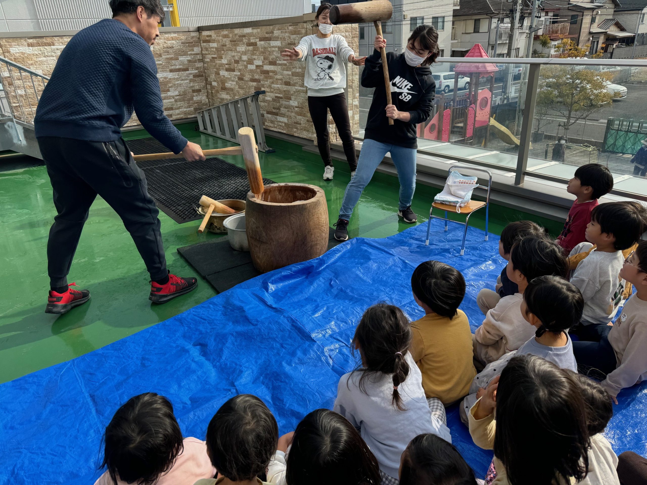 餅つき＆相撲大会